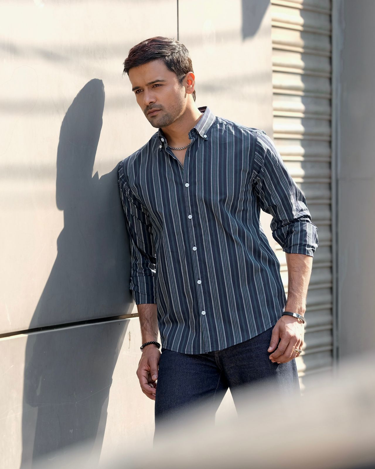 Men's Midnight Navy Multi-Stripe 245