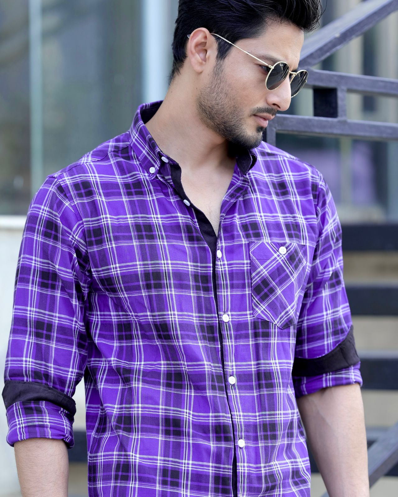 Royal Indigo Check Shirt 261