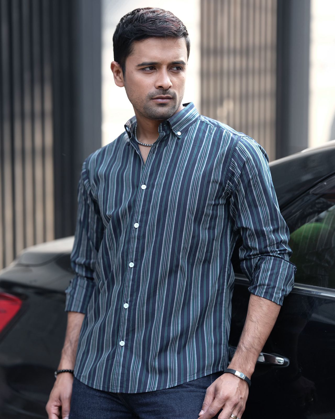 Men's Midnight Navy Multi-Stripe 245