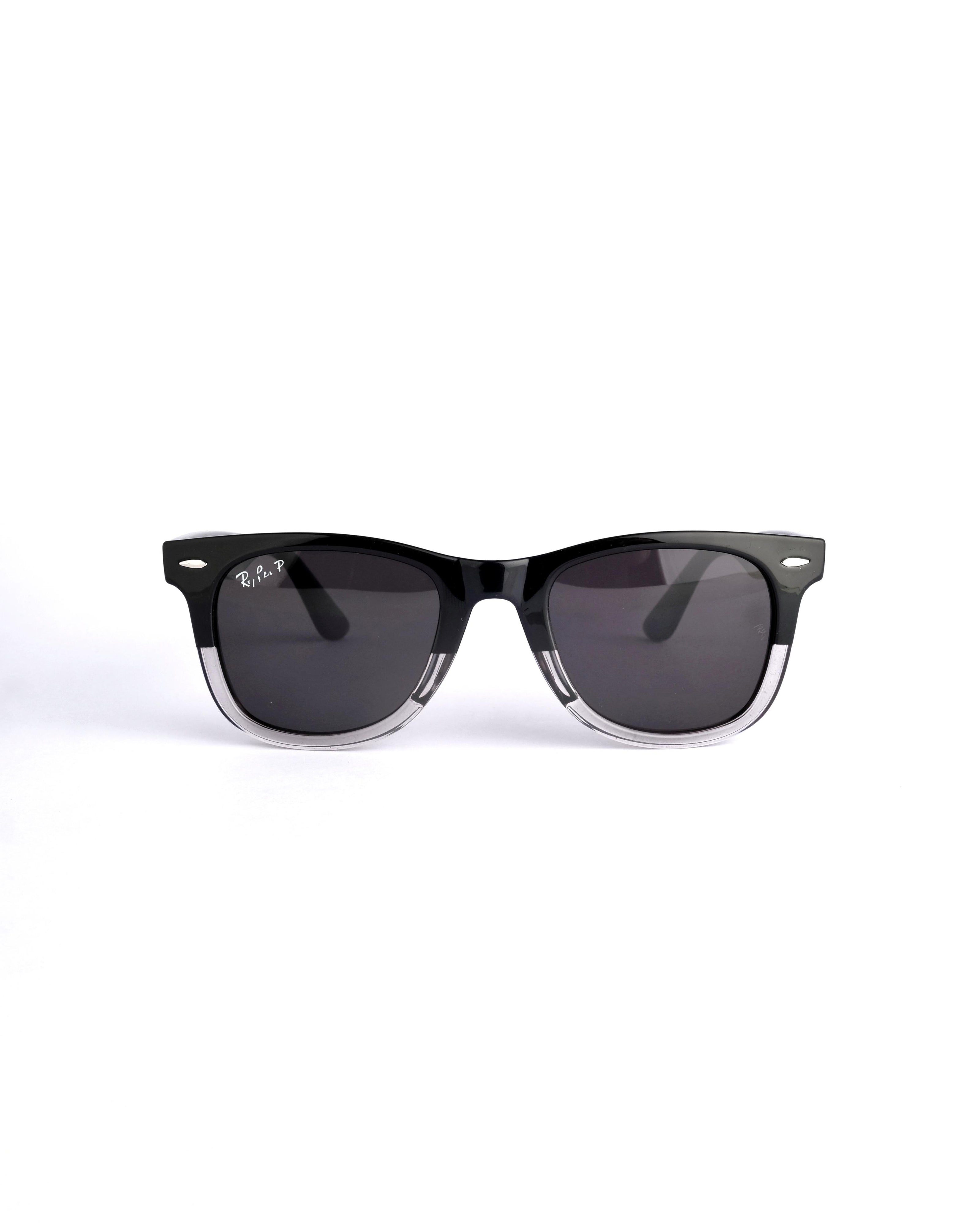 Branded  dual black Wayfarer sunglass  s662