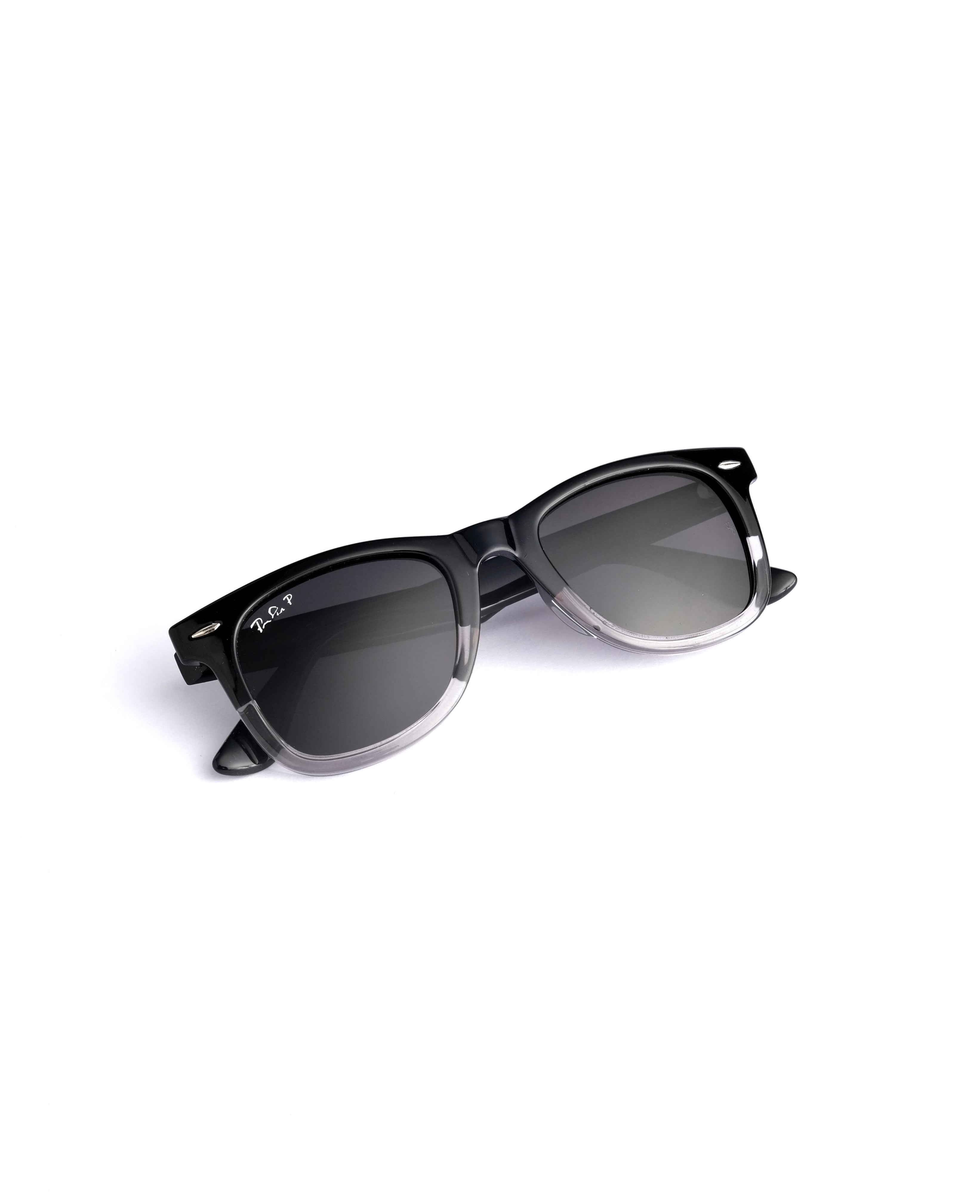 Branded  dual black Wayfarer sunglass  s662