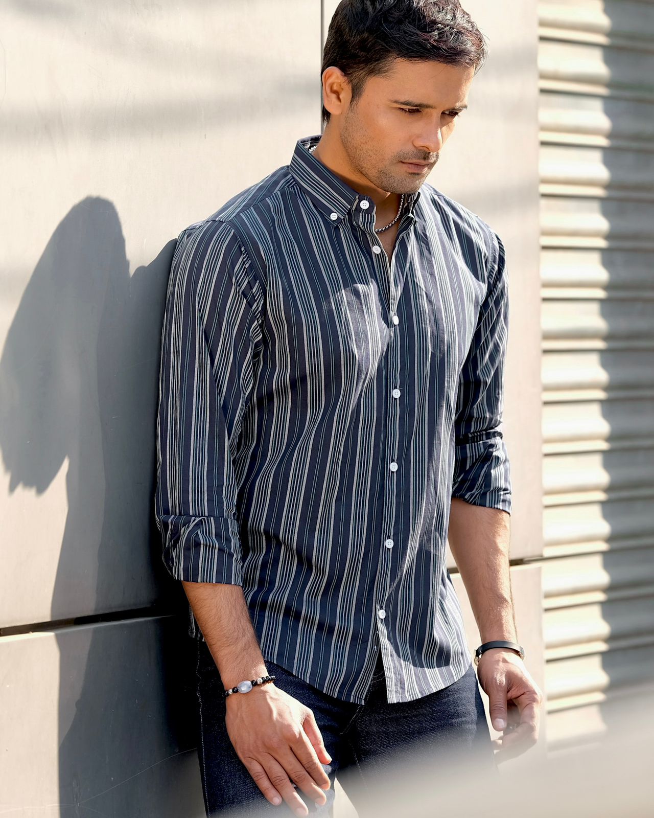 Men's Midnight Navy Multi-Stripe 245