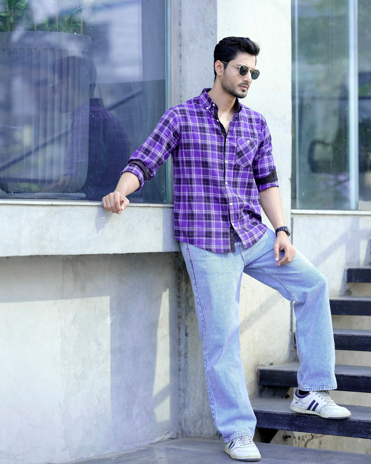 Royal Indigo Check Shirt 261