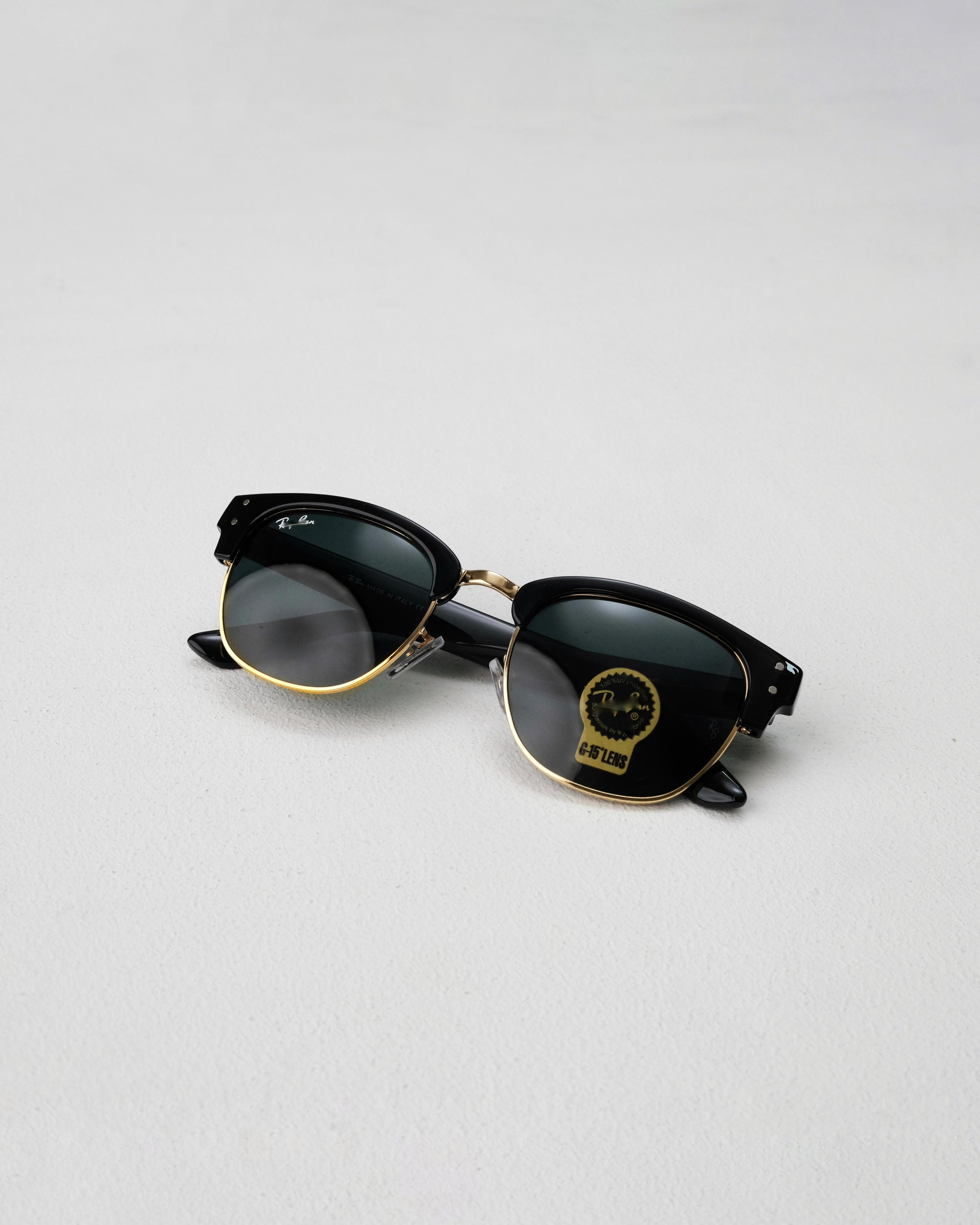 Clubmaster gold-black (glass)