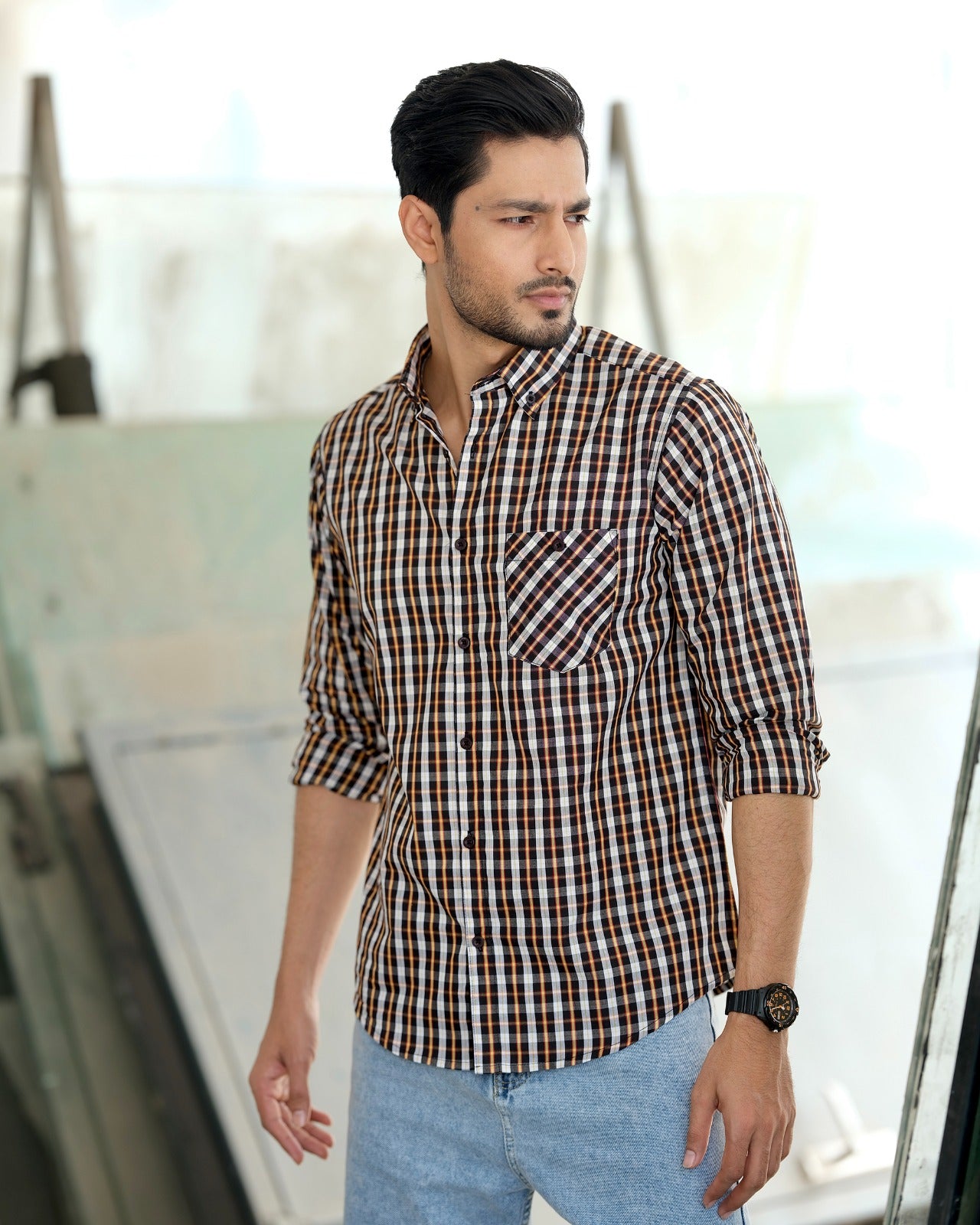 Men's Harvest Plaid Shirt 253