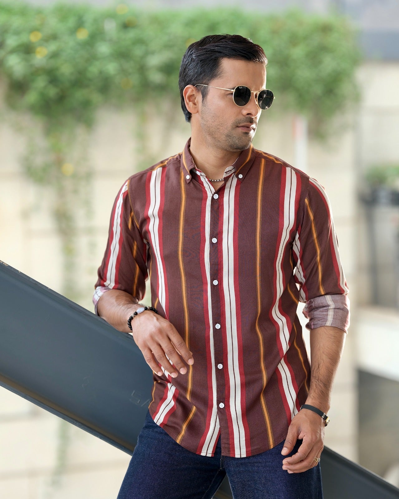 Men's Sedona Vertical Striped Shirt 256