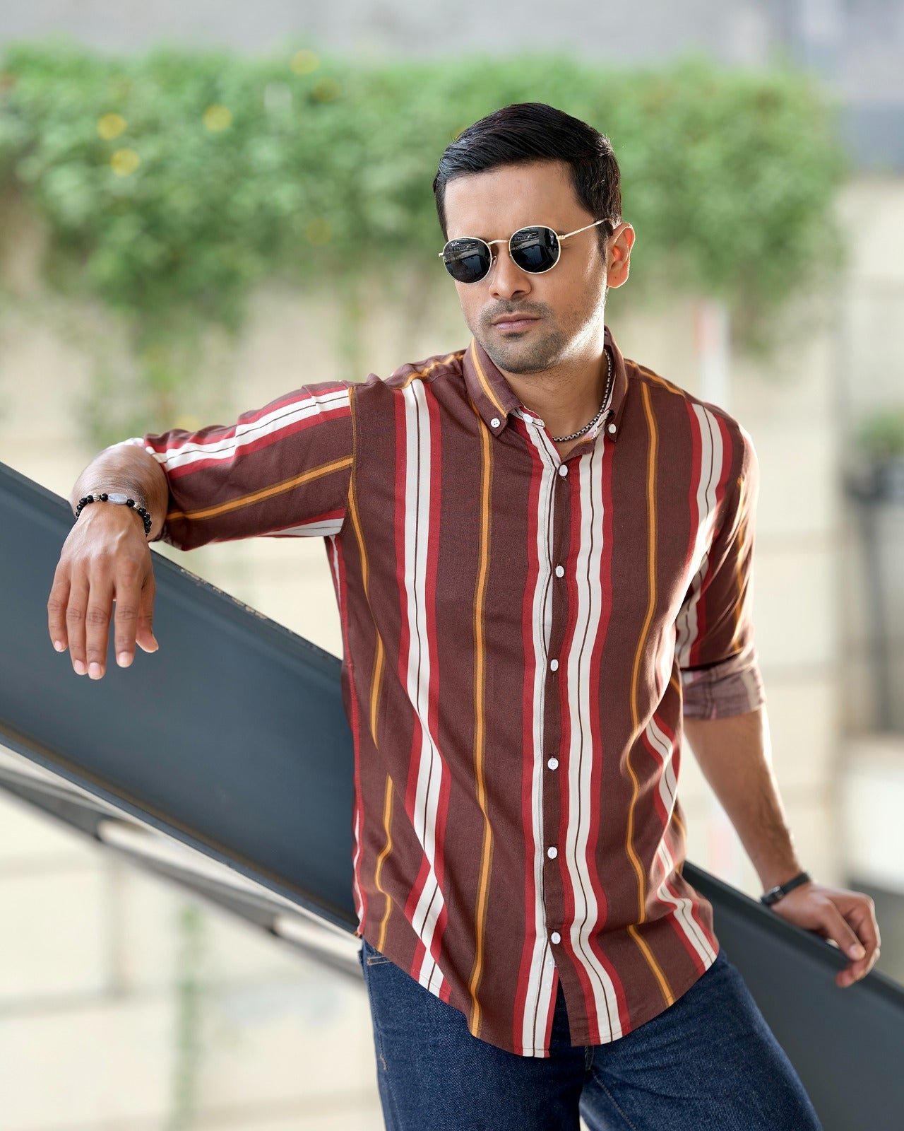 Men's Sedona Vertical Striped Shirt 256