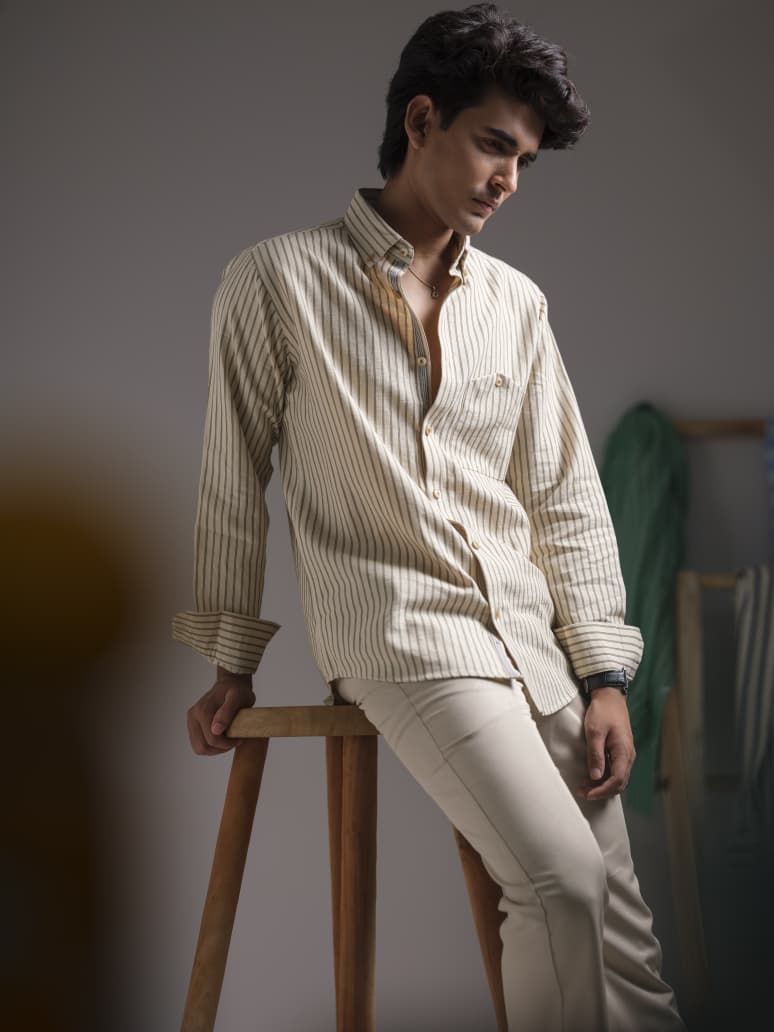 Mens beige casual shirts 275
