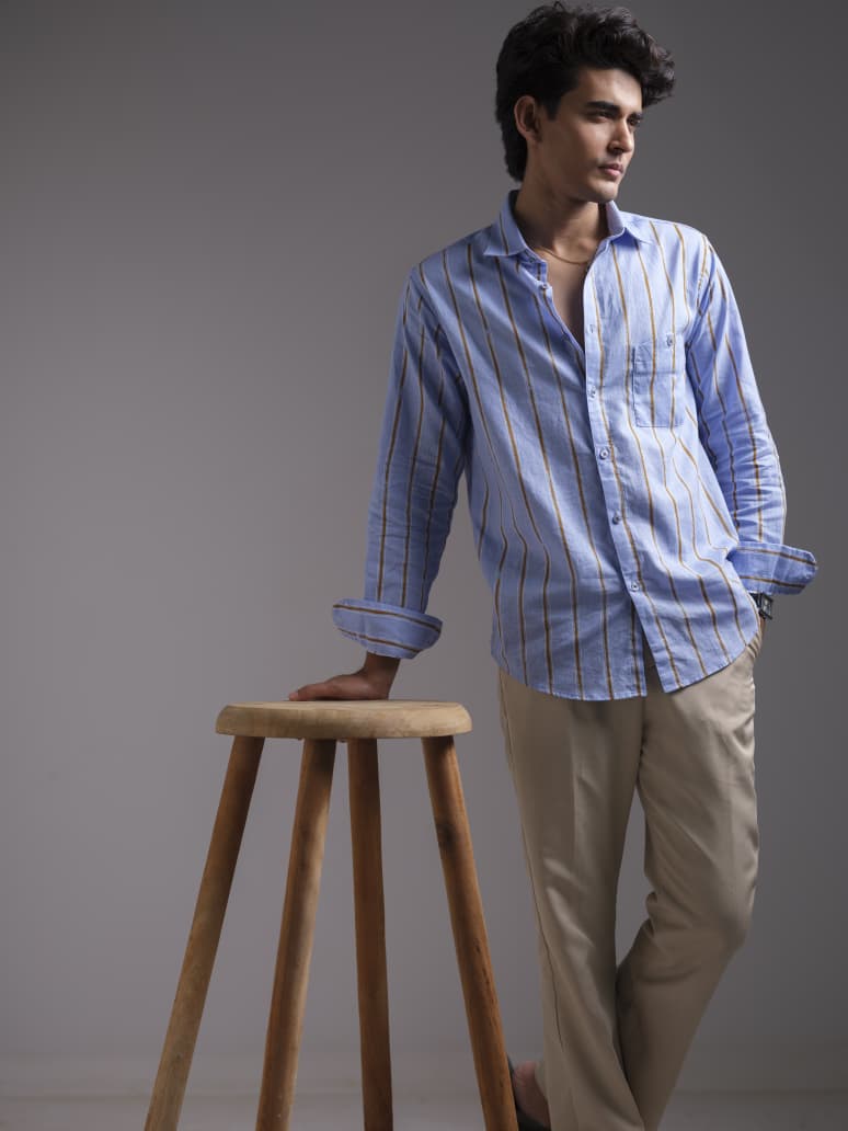 Cotton casual mens shirts 281